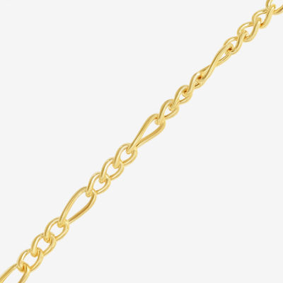 14K Gold 16 Inch Hollow Figaro Chain Necklace