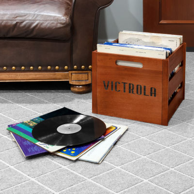 Victrola Wooden Vinyl Record crate