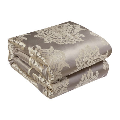 Stratford Park Thess 7-pc. Damask + Scroll Midweight Comforter Set