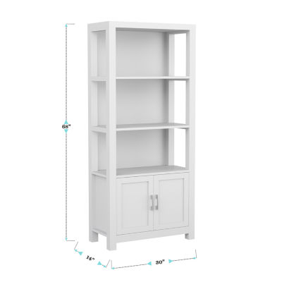 Martha Stewart Hutton 4-Shelf Bookcase