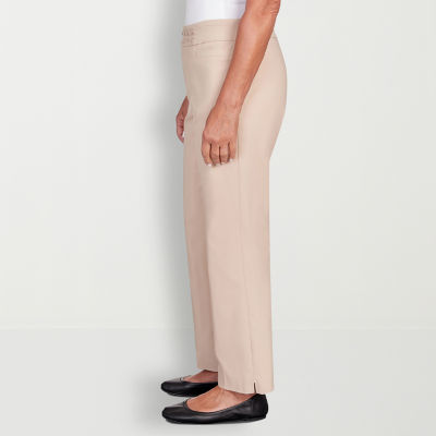 Alfred Dunner Neutral Territory Womens Mid Rise Comfort Waistband Straight  Flat Front Pant - JCPenney