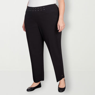 Alfred dunner pants hot sale flat front