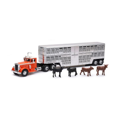 New Ray 1:43 Peterbuilt Vintage Cattle Trailer