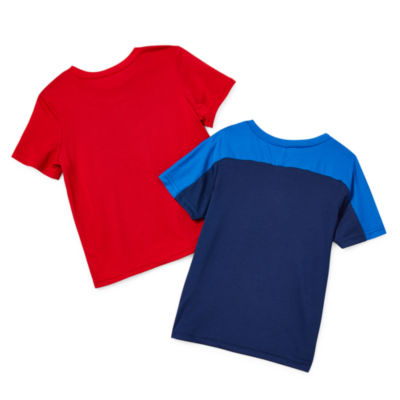 Okie Dokie Toddler & Little Boys Active 2-pc. Crew Neck Short Sleeve T-Shirt