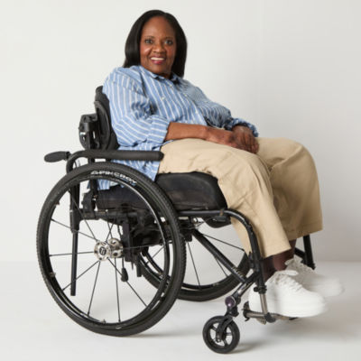 St. John's Bay Womens Mid Rise Adaptive Plus Seated Wear Capri Pants