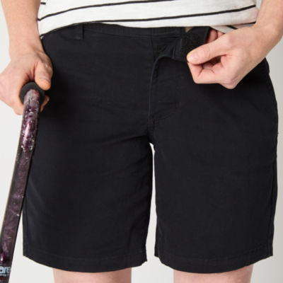 a.n.a Womens Mid Rise Adaptive Easy-on + Easy-off 7" Chino Short