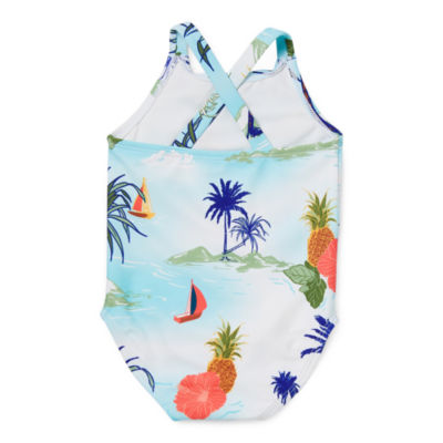 Outdoor Oasis Baby Girls Exotic One Piece Swimsuit