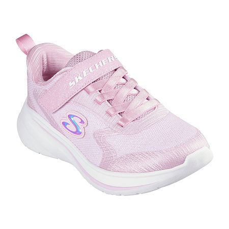 Skechers Girls Wave 92 Sneakers, 2 Medium, Pink