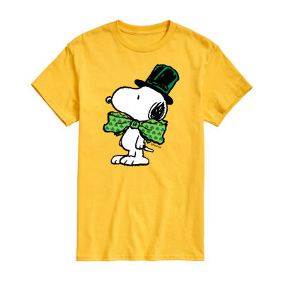 Womens Crew Neck Short Sleeve Regular Fit Peanuts Snoopy Juniors Graphic T-Shirt