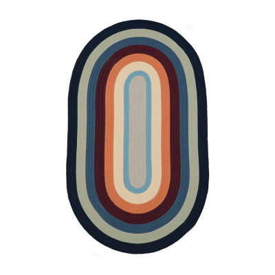 Colonial Mills Bryson Multi-Colored Braided Indoor Outdoor Oval Area Rug