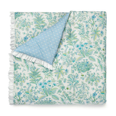 Martha Stewart Marguerite 3-pc. Floral Midweight Reversible Comforter Set