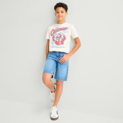 Thereabouts Little & Big Kid Boys Adjustable Waist Denim Short