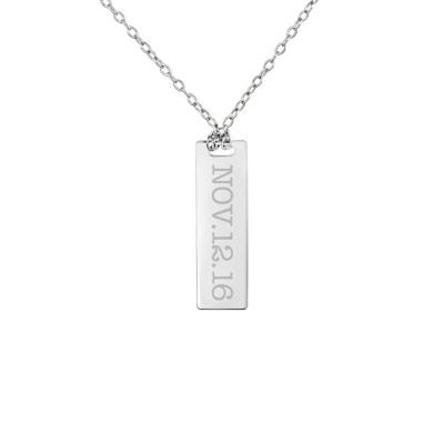 Womens Sterling Silver 18 Inch Pendant Necklace