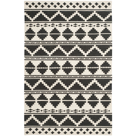 Safavieh Taryn Hand Woven Flat Weave Area Rug, One Size, Black