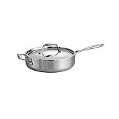 5 Qt Prima Stainless Steel Covered Deep Sauté Pan - Tramontina US