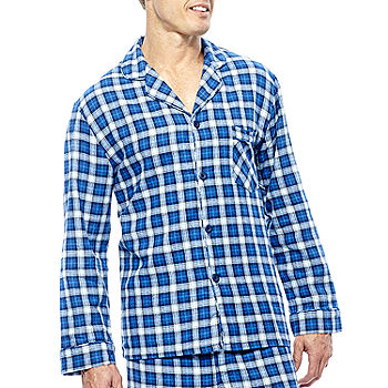 Woven Flannel Plaid Pajama Set for Men Cotton Sleepwear Short Sleeve Button  Down PJ Set 2 Piece Loungewear Sets, Dark Blue, Large : :  Clothing, Shoes & Accessories