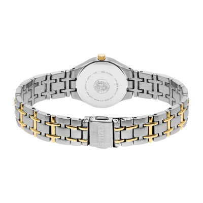 Citizen Corso Womens Two Tone Stainless Steel Bracelet Watch Ew1264-50a