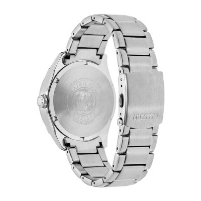 Citizen Corso Mens Silver Tone Stainless Steel Bracelet Watch Ao9020-84e