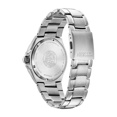 Citizen Paradigm Mens Silver Tone Bracelet Watch Bm7431-51l