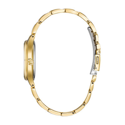 Citizen Corso Womens Diamond Accent Gold Tone Stainless Steel Bracelet Watch Fe2102-55a