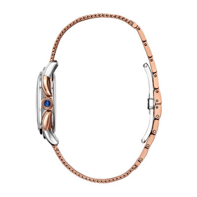 Citizen Womens Diamond Accent Rose Goldtone Stainless Steel Bracelet Watch Em0796-75d