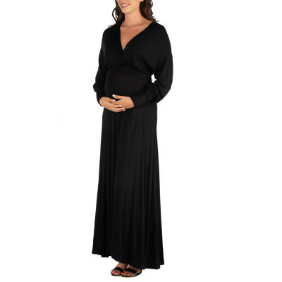 24seven Comfort Apparel Plus Long Sleeve Maxi Dress - JCPenney