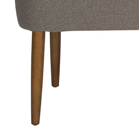 Levi Accents Upholstered Bench, One Size, Gray