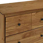 Modern 6 Drawer Simple Wood Dresser