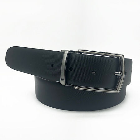 J. Ferrar Shanghai Reversible Mens Belt, Xl (42-44), Black