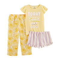 Carter's Toddler Girls 3-pc. Pajama Set, 5t, Yellow