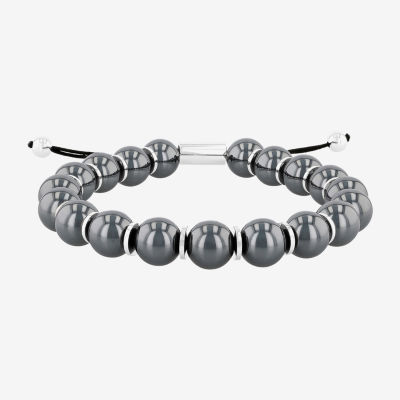 Genuine Gray Hematite Beaded Bracelet