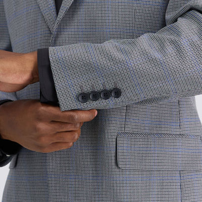 Haggar JMH Houndstooth Mens Stretch Fabric Classic Fit Sport Coat