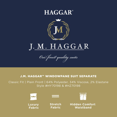 J.M. Haggar™ Men’s Windowpane Tailored Fit Suit Separate Pant