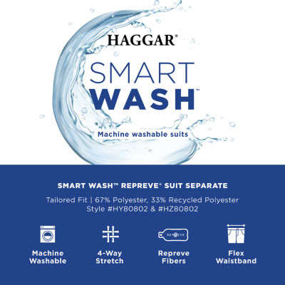Haggar Smart Wash™ Repreve Mens Slim Fit Flat Front Pant