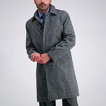 J.M. Haggar™ Men's Brushed Houndstooth Overcoat, Color: Medium