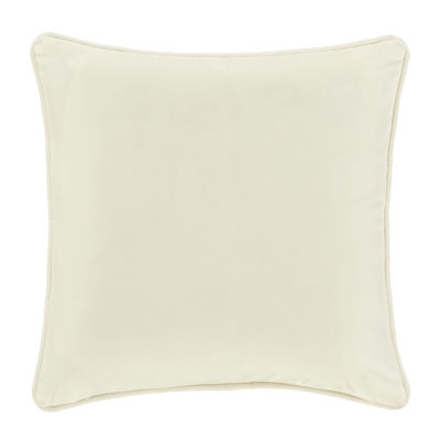 Queen Street Nicolas Winter White Square Throw Pillow