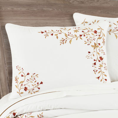 Queen Street Joyeux 3-pc. Embroidered Duvet Cover Set