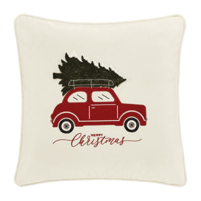 Queen Street Vintage Car Square Throw Pillow