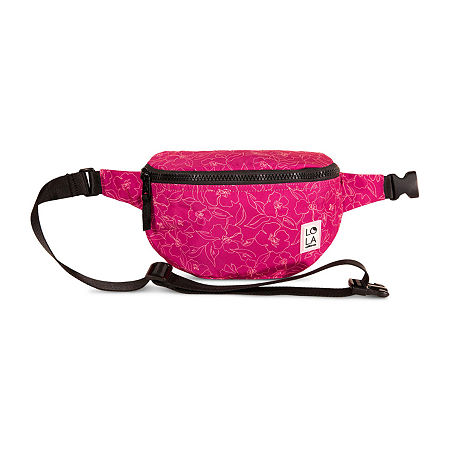 Lola Large Bum Petal Womens Adjustable Straps Fanny Pack, One Size, Pink