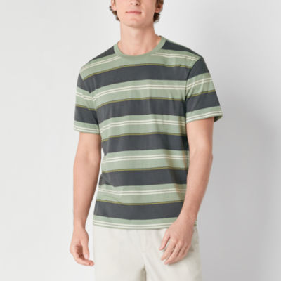 Arizona Mens Short Sleeve Striped T-Shirt