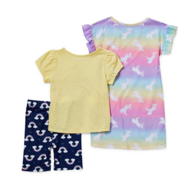 St. Eve Toddler Girls 3-pc. Pajama Set