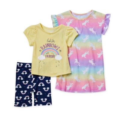 St. Eve Toddler Girls 3-pc. Pajama Set