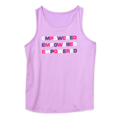 Xersion Little & Big Girls Crew Neck Tank Top