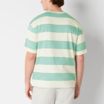 Arizona Mens Short Sleeve Striped Boxy T-Shirt