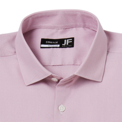 J. Ferrar Ultra Comfort Mens Regular Fit Stretch Fabric Wrinkle Free Long Sleeve Dress Shirt