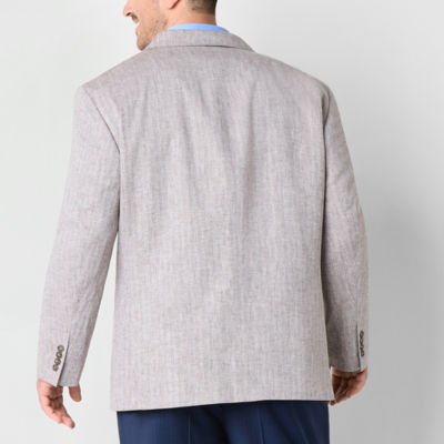 Stafford Linen Cotton Mens Classic Fit Linen Sport Coat