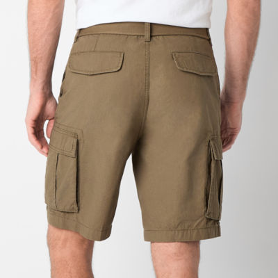 mutual weave Mens 10" Belted Cargo Short