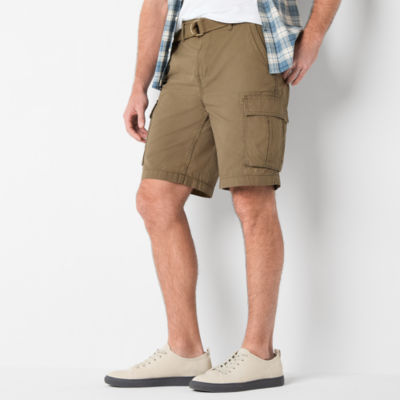 mutual weave Mens 10" Belted Cargo Short