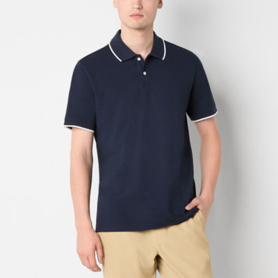 Stylus Mens Regular Fit Short Sleeve Tipped Polo Shirt
