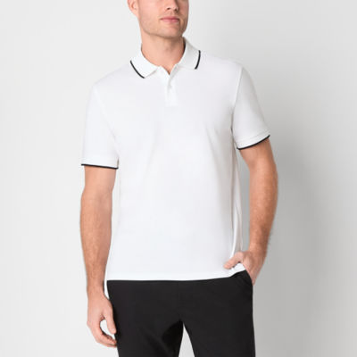 Stylus Mens Regular Fit Short Sleeve Tipped Polo Shirt